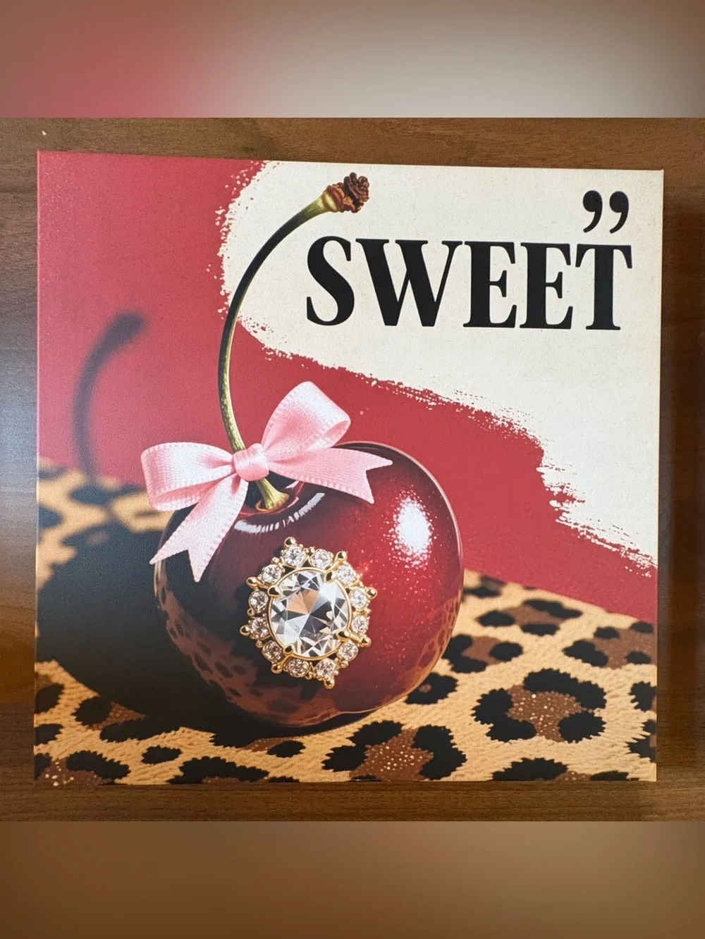 Leopard Accent Wall Art w/Sweet, Lux, & Lady Boss Features. - 3pc Set - nwot